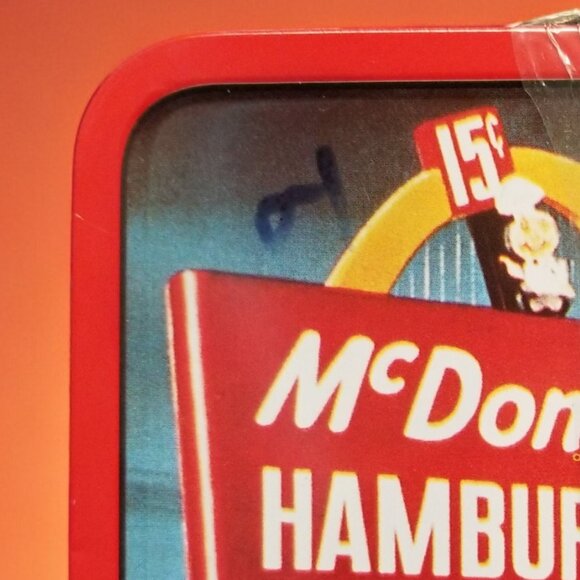 Mini Tin Lunch Box 1998 McDonald's Hamburger Golden Arches Collection Sealed - Picture 12 of 16